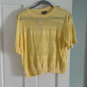 Yellow sweater top